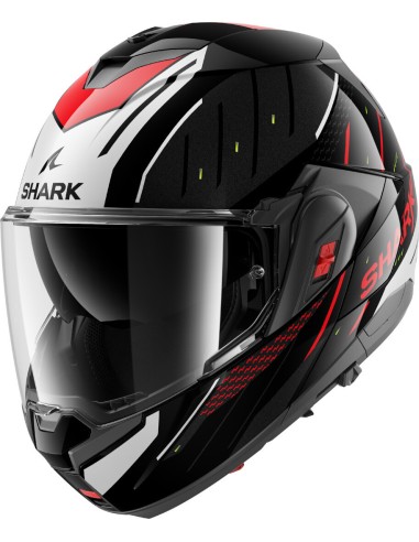 Casco Shark Oxo Rydger | Negro-plata-rojo