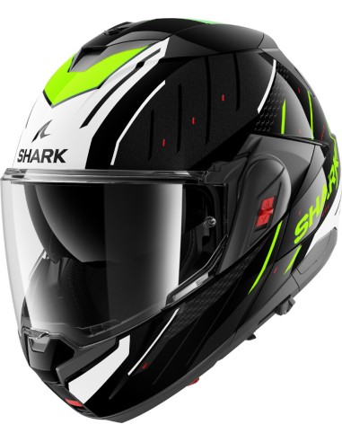 Casco Shark Oxo Rydger | Negro-plata-rojo