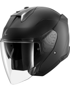 Tapete de capacete skwal i3 jet tapete - Preto fosco