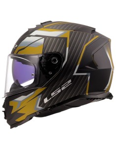 Casco LS2 FF800 Storm II Tracker | Negro y dorado