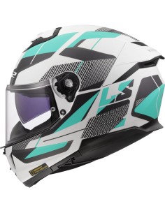 Casco LS2 FF808 Stream II Road | Mate-Turquesa y gris