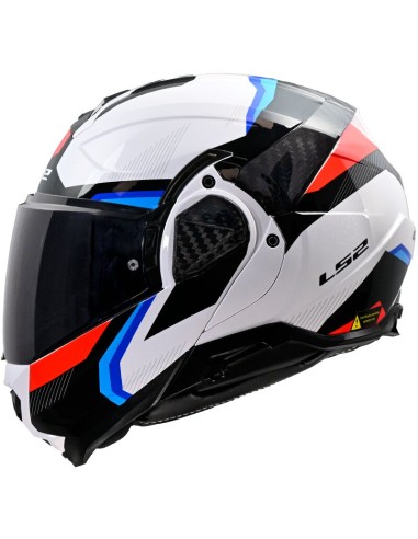 Casco LS2 FF910 Advant II Triple | Blanco-azul-rojo