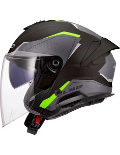 Casco LS2 OF618 Verso II Air | Negro y amarillo fluor