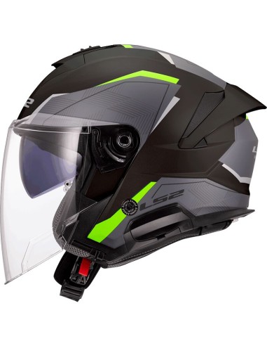 Casco LS2 OF618 Verso II Air | Negro y amarillo fluor