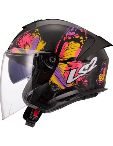 Casco LS2 OF618 Verso II Wingz | Negro y amarillo