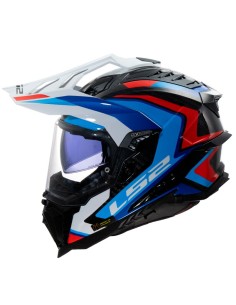 Casco LS2 MX701 Explorer C Frontier II | Blanco y azul