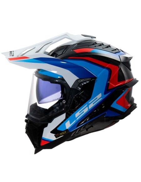 Casco LS2 MX701 Explorer C Frontier II | Blanco y azul
