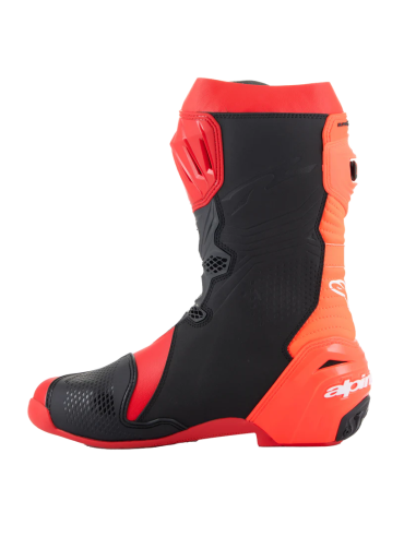 Botas Alpinestars Supertech R | Rojo brillante y rojo fluor