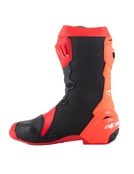 Botas Alpinestars Supertech R | Rojo brillante y rojo fluor