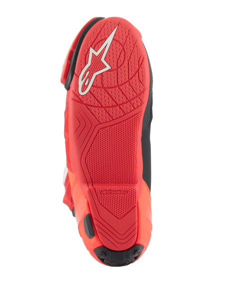 Botas Alpinestars Supertech R | Rojo brillante y rojo fluor