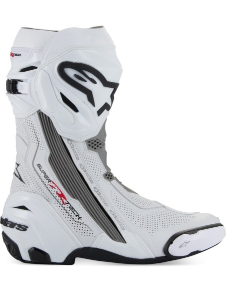 Botas Alpinestars Supertech R Vented | Blanco-gris-negro