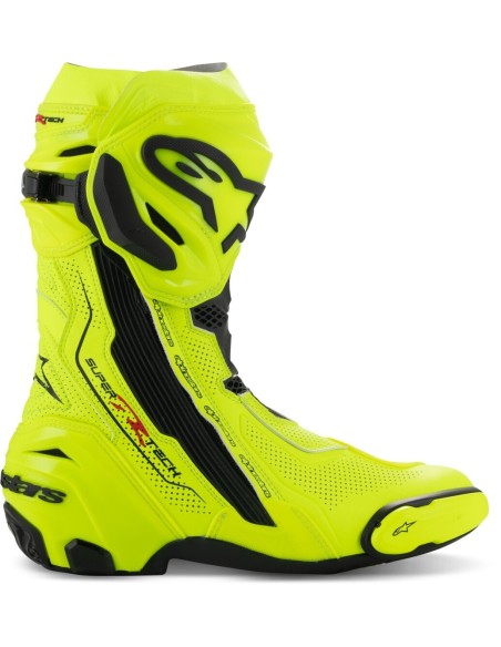 Botas Alpinestars Supertech R Vented | Amarillo fluor y negro
