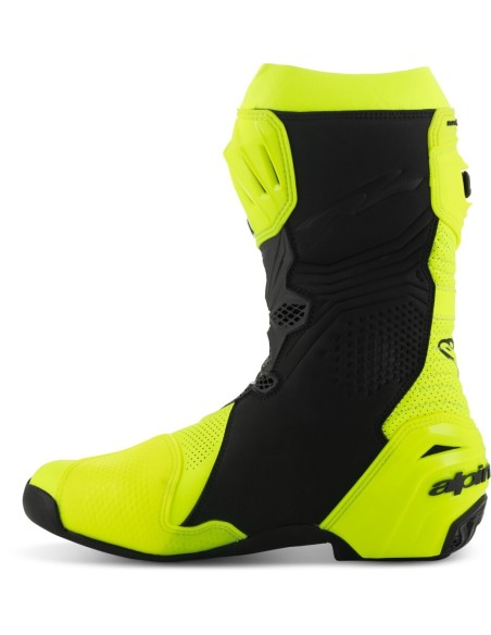 Botas Alpinestars Supertech R Vented | Amarillo fluor y negro