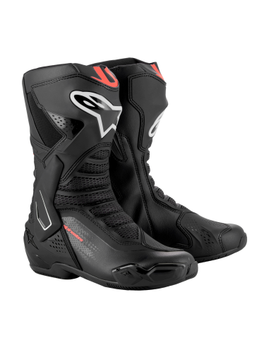 Botas Alpinestars SMX-6 V3 | Negro y rojo fluor