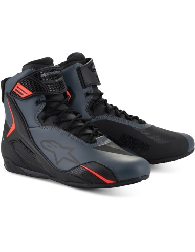 Zapatillas Alpinestars Faster-4 | Negro-gris-rojo fluor