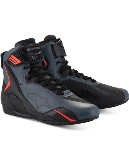 Zapatillas Alpinestars Faster-4 | Negro-gris-rojo fluor