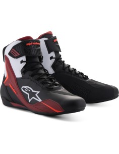 Zapatillas Alpinestars Faster-4 | Negro-blanco-rojo oscuro