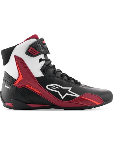 Zapatillas Alpinestars Faster-4 | Negro-blanco-rojo oscuro