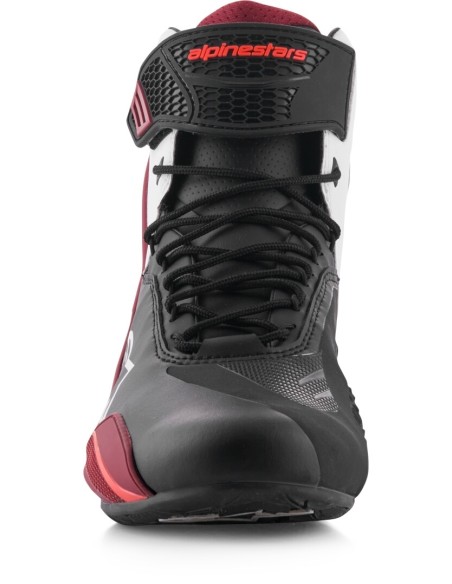 Zapatillas Alpinestars Faster-4 | Negro-blanco-rojo oscuro