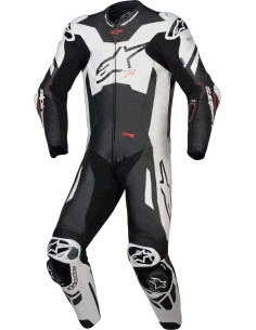 Mono Alpinestars Profesional GP Plus V4 Sprint | Negro-blanco-rojo fluor