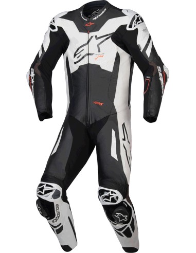 Mono Alpinestars Profesional GP Plus V4 Sprint | Negro-blanco-rojo fluor