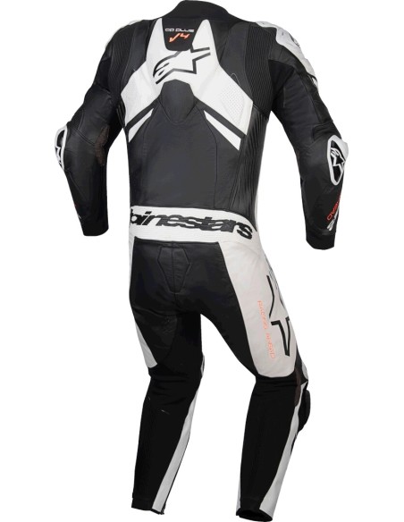 Mono Alpinestars Profesional GP Plus V4 Sprint | Negro-blanco-rojo fluor