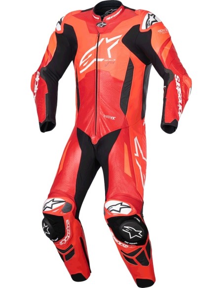 Mono Alpinestars Profesional GP Plus V4 Sprint | Rojo fluor-rojo-blanco