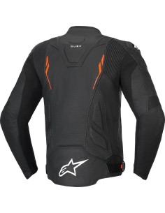 Chaqueta Alpinestars Dusk Airflow | Negro y rojo fluor 2