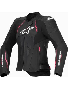 Chaqueta Alpinestars Stella Dusk | Negro-rosa-blanco