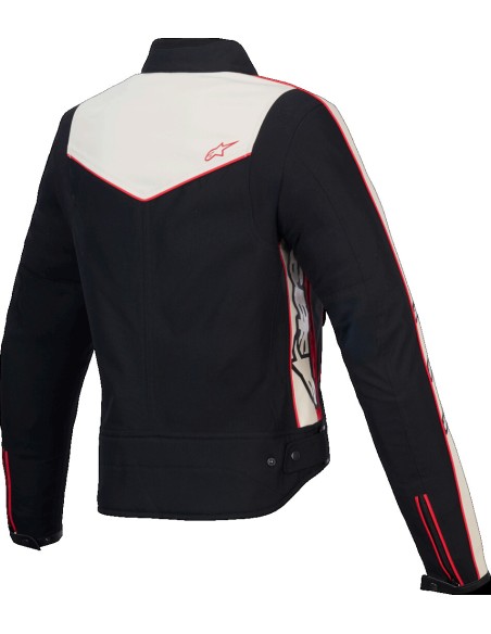 Chaqueta Alpinestars Stella T-Dyno WR | Negro-marfil-rojo brillo