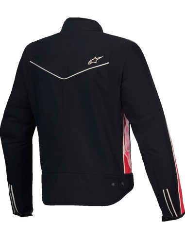 Chaqueta Alpinestars Stella T-Dyno WR | Negro-rojo brillo-fucsia