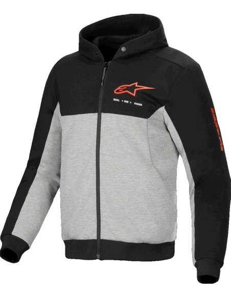 Sudadera Alpinestars Chrome V2 Sport | Negro-gris-rojo fluor