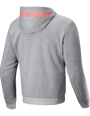 Sudadera Alpinestars Chrome V2 Sport | Gris y rojo fluor