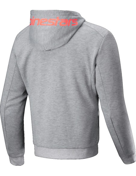 Sudadera Alpinestars Chrome V2 Sport | Gris y rojo fluor