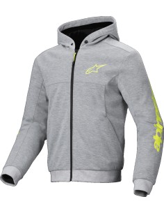 Sudadera Alpinestars Chrome V2 Sport | Gris y amarillo fluor