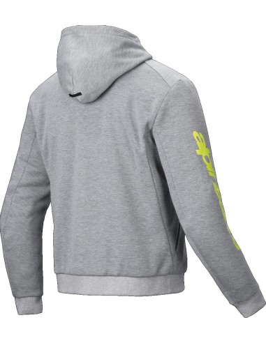 Sudadera Alpinestars Chrome V2 Sport | Gris y amarillo fluor