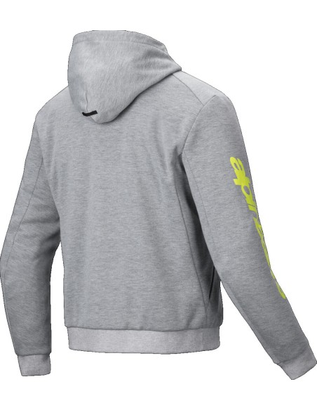 Sudadera Alpinestars Chrome V2 Sport | Gris y amarillo fluor