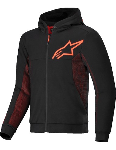 Sudadera Alpinestars Chrome Air Sport | Negro y rojo fluor
