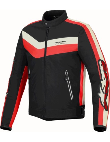 Chaqueta Alpinestars T-Dyno WR | Negro-rojo brillo-marfil