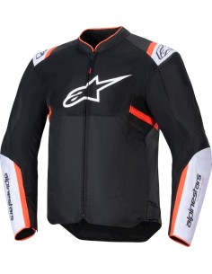 Chaqueta Alpinestars T-SPS Air V2 | Negro-blanco-rojo fluor