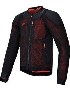 Chaqueta Alpinestars Troop-Air Pro | Negro y rojo fluor