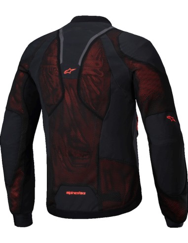 Chaqueta Alpinestars Troop-Air Pro | Negro y rojo fluor