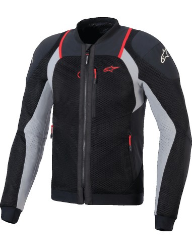 Chaqueta Alpinestars Troop-Air Pro | Negro y rojo fluor