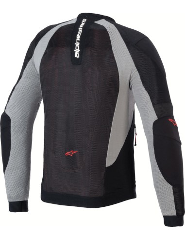 Chaqueta Alpinestars Troop-Air | Negro-gris-rojo brillo