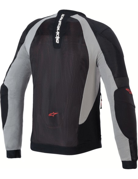 Chaqueta Alpinestars Troop-Air | Negro-gris-rojo brillo