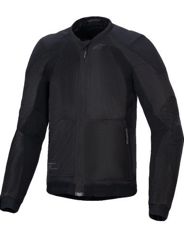 Chaqueta Alpinestars Troop-Air | Negro-gris-rojo brillo