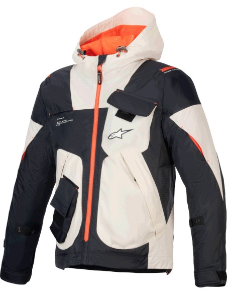 Chaqueta Alpinestars Mogress Air | Negro-almendra-naranja
