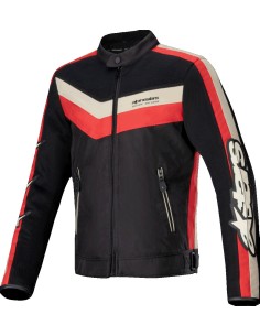 Chaqueta Alpinestars T-Dyno Air | Negro-rojo brillo-marfil