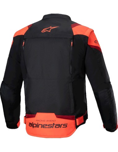 Chaqueta Alpinestars T-Stunt Air | Negro-rojo fluor-rojo oscuro