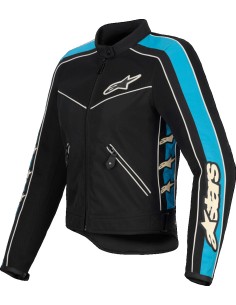 Chaqueta Alpinestars Stella T-Dyno Air | Negro-azul claro-marfil